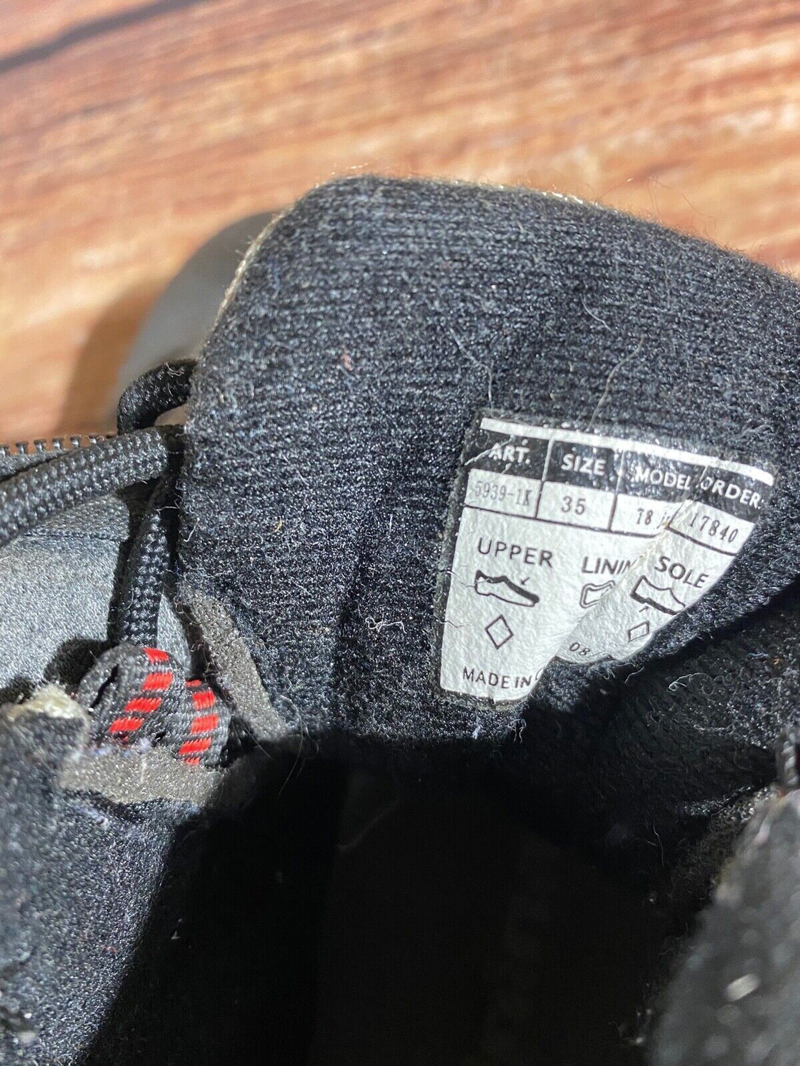 Alpina Touring Kids Nordic Cross Country Ski Boots Size EU35 US3.5 NNN A-1317
