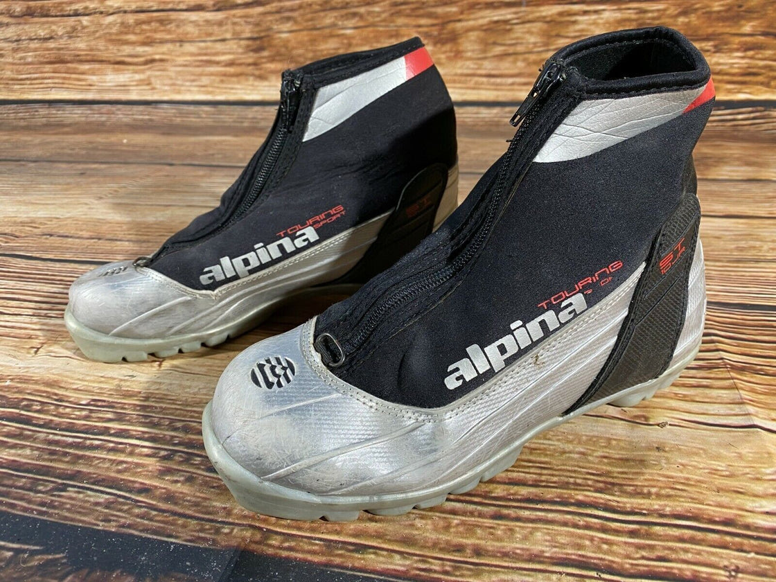 Alpina ST10 JR Nordic Cross Country Ski Boots Size EU36 US4.5 NNN bindings