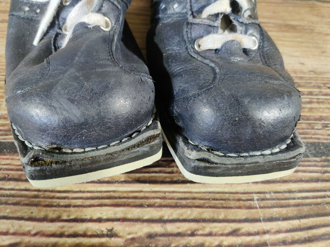 JETTE Vintage Cross Country Ski Boots Kandahar Old Cable Binding EU42 US8 KL41