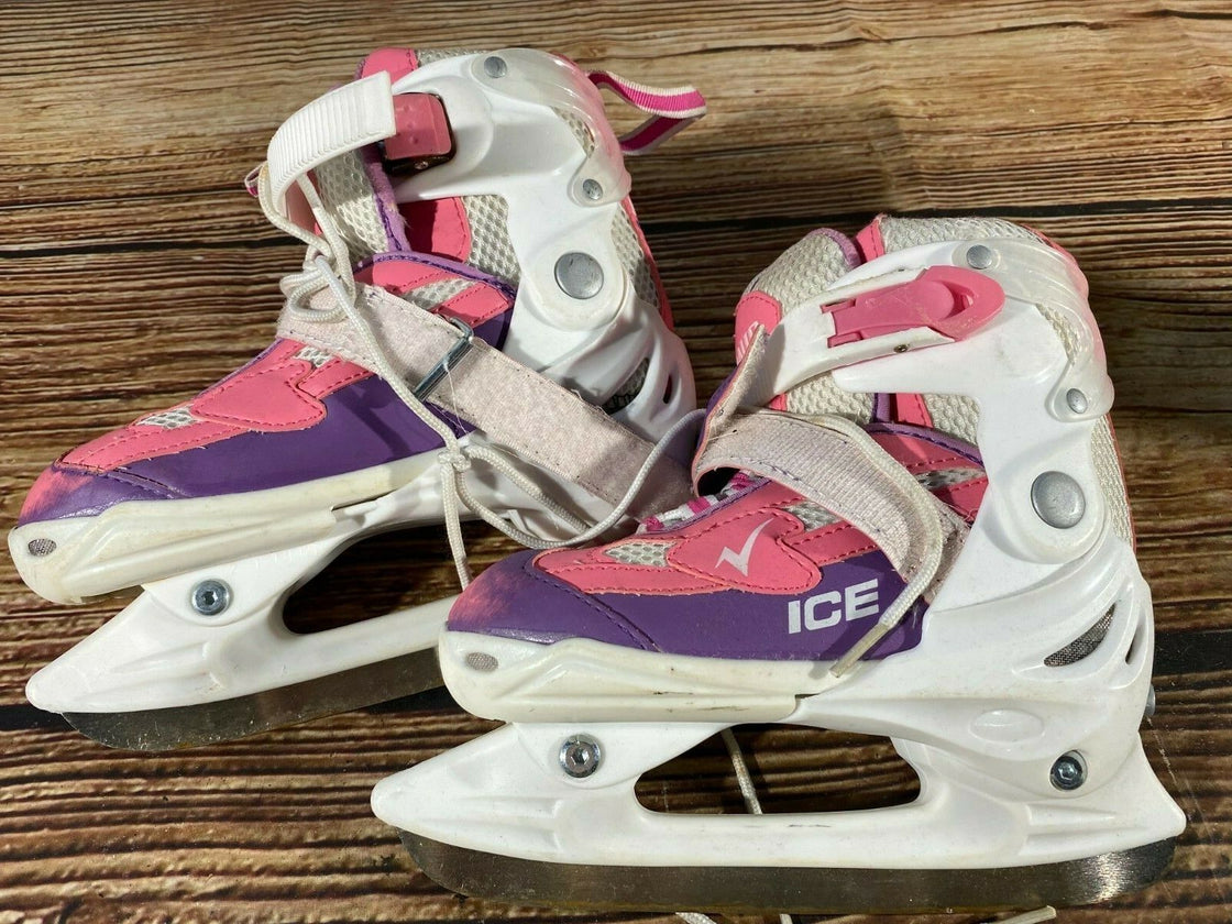 BAUD Ice Skates for Recreational Winter Sports Adjustable Kids / Youth EU30-33
