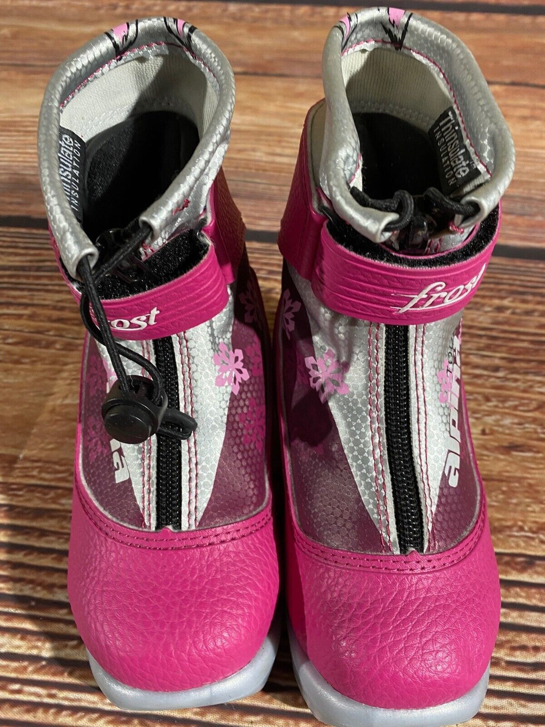 Alpina Frost Kids Nordic Cross Country Ski Boots Size EU28 US10.5 NNN A-1273