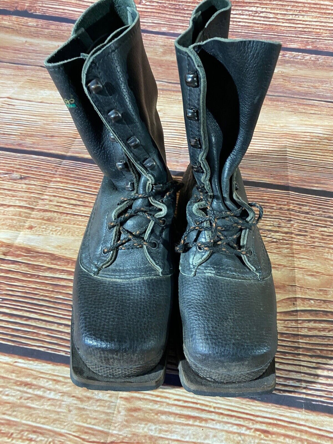 LUNDHAGS Vintage Cross Country Ski Boots Kandahar Old Cable Bindings EU41 US7.5