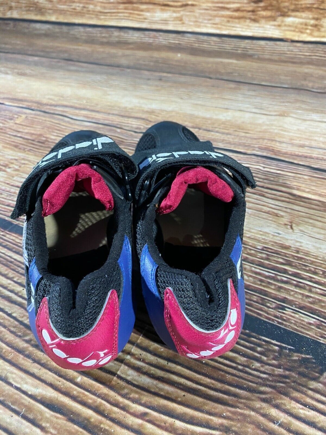 DIADORA Road Cycling Shoes Clipless Vintage Biking Boots Size EU 38 with Cleats