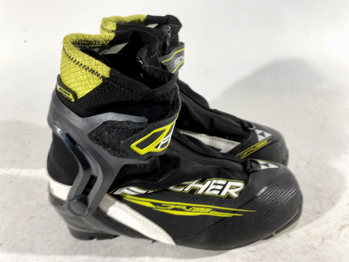 Fischer JR Combi Nordic Cross Country Classic Ski Boots Size EU36 US4.5 NNN 369