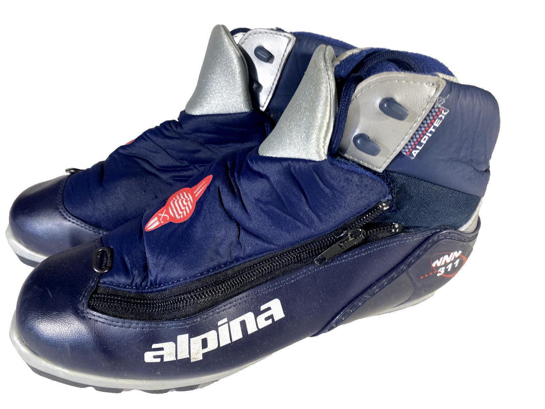 Alpina 311 Classic Nordic Cross Country Ski Boots Size EU42 US9 for NNN