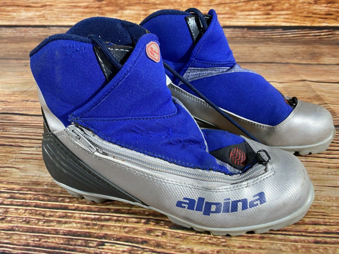 Alpina ST11 JR Nordic Cross Country Ski Boots Size EU38 US6 for NNN bindings