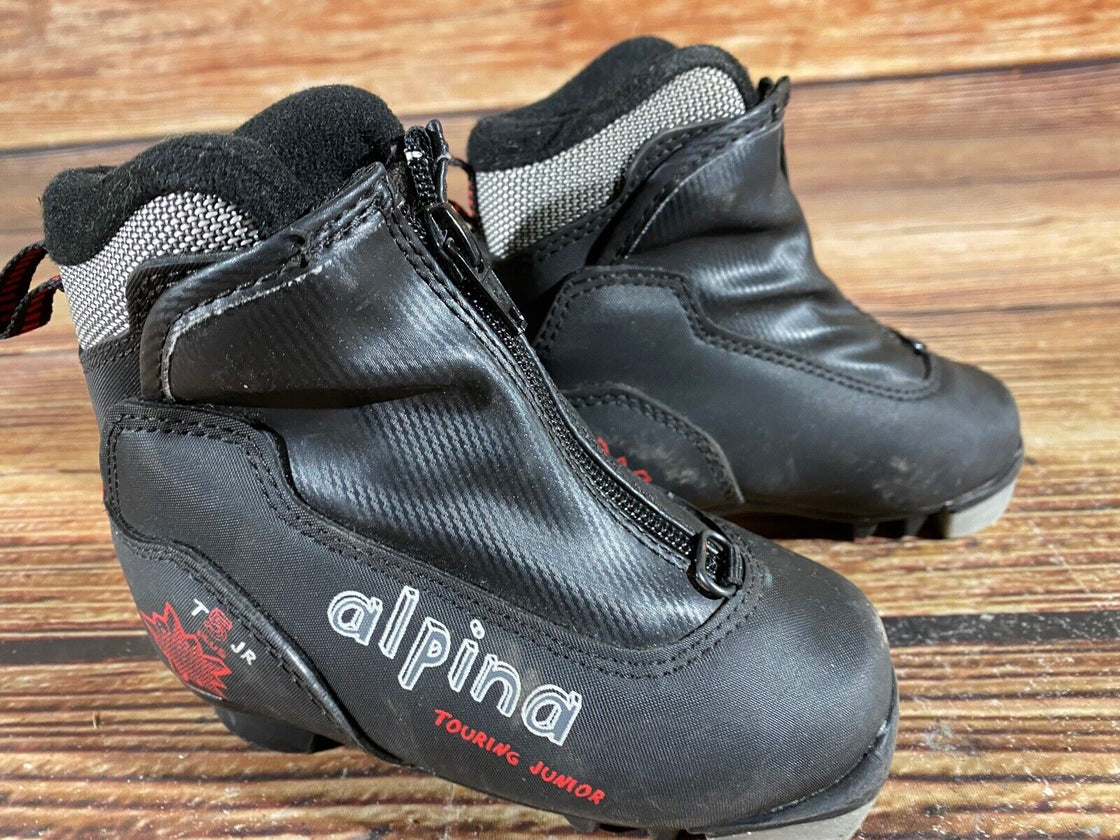 Alpina T5jr Kids Nordic Cross Country Ski Boots Size EU25 US8.5 NNN A-886