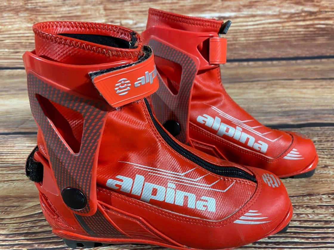 Alpina RJ Nordic Cross Country Ski Boots Size EU35 US4.5 for NNN 663