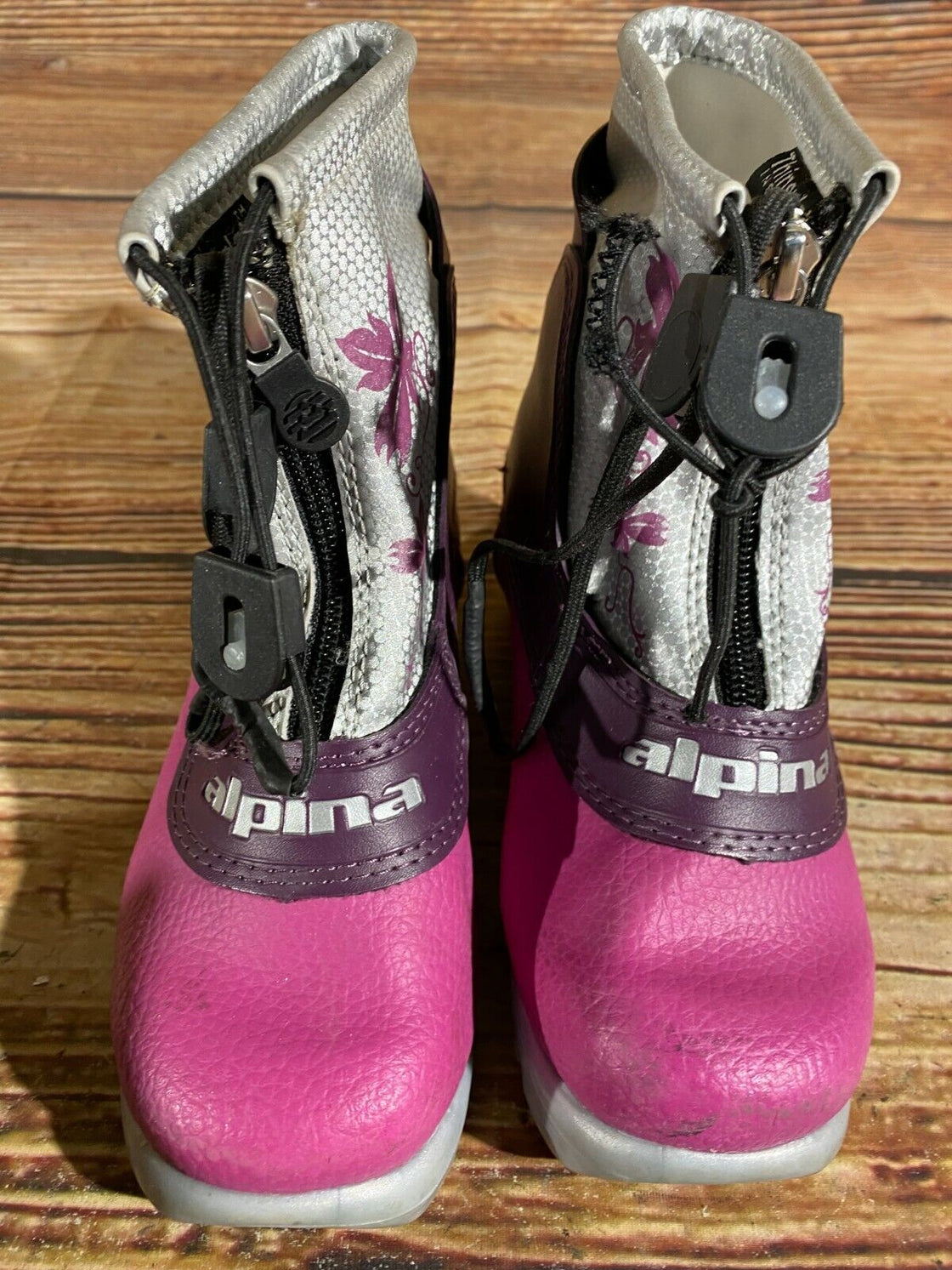 Alpina Frost Kids Nordic Cross Country Ski Boots Size EU29 US11 for NNN A-357