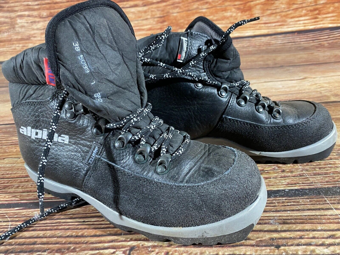 Alpina Alpitex Back Country Nordic Cross Country Ski Boots Size EU38 US6 NNN BC