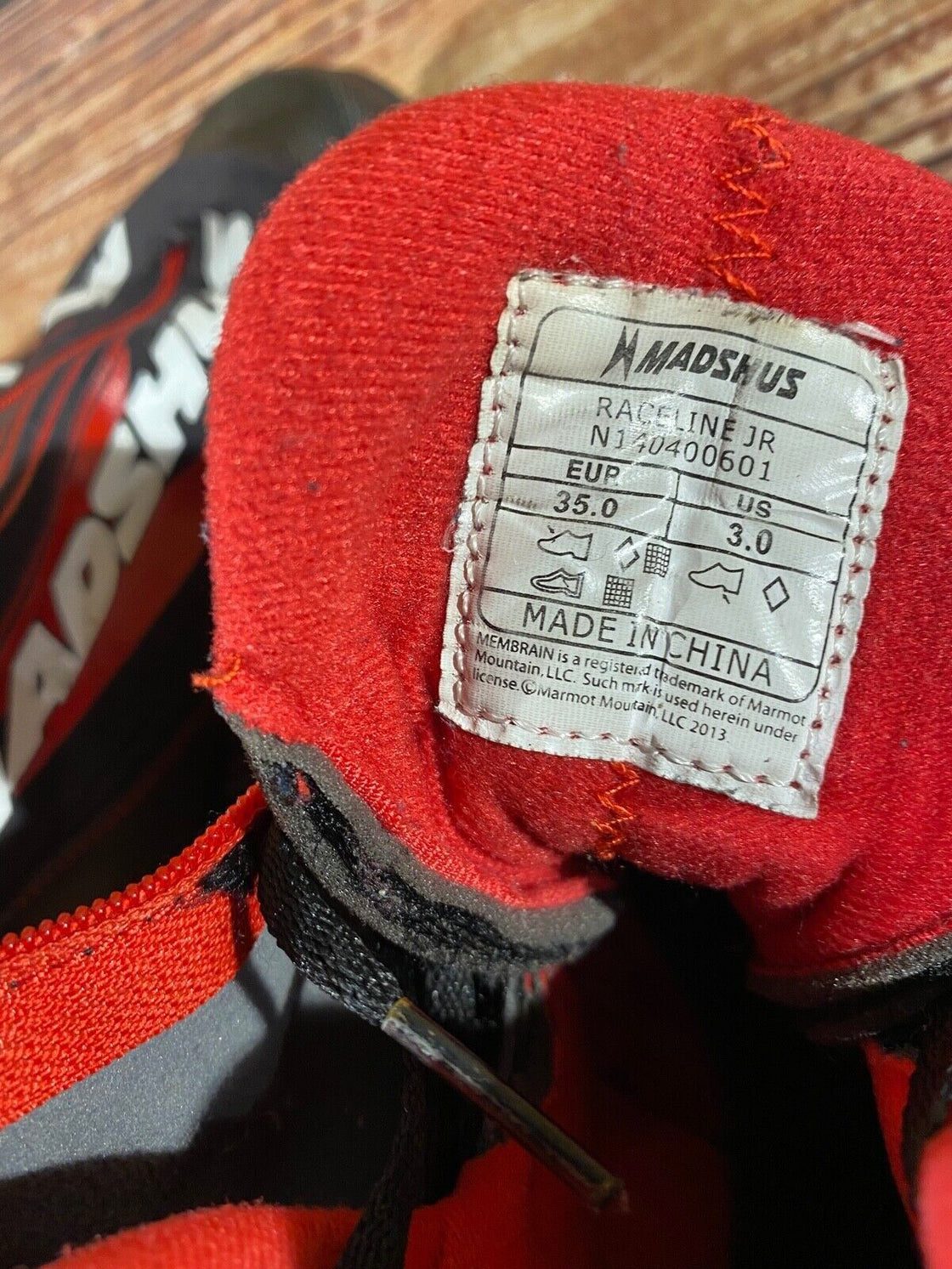 Madshus Race Line Kids Nordic Cross Country Ski Boots Size EU35 US3 NNN M332