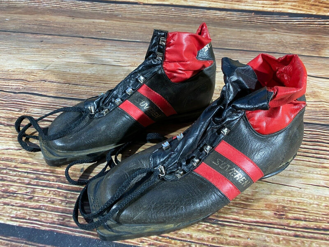 SUVEREN Vintage Nordic Cross Country Ski Boots EU 39, US 6.5, for NN 75mm 3pin