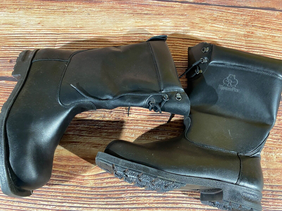 BJONNPER Vintage Cross Country Ski Boots Kandahar Old Cable Bindings EU46, US13