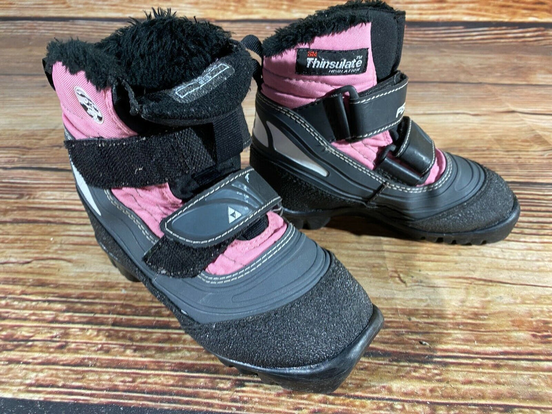 Fischer Snow Star Kids Nordic Cross Country Ski Boots Size EU30 US12 NNN F-120