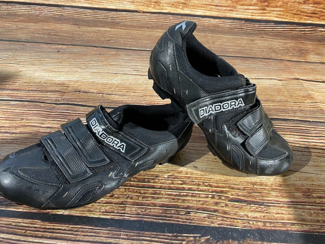 DIADORA Cycling MTB Shoes Mountain Biking Boots Size EU42 with Cleats