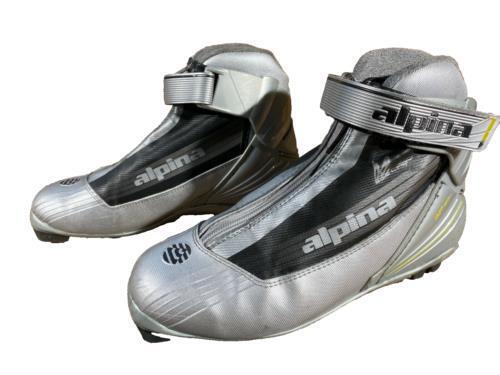 Alpina SP30L Nordic Cross Country Ski Boots Size EU40 US7.5 NNN bindings 710
