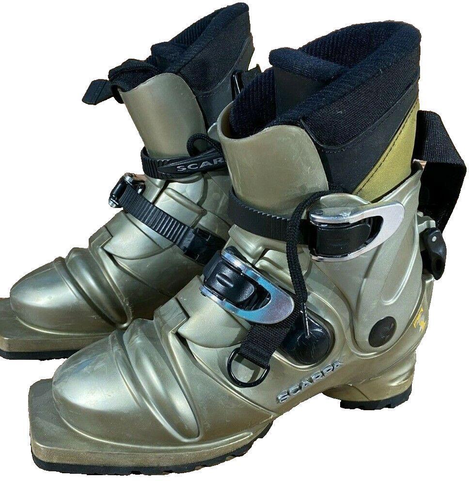 SCARPA T3 Telemark Nordic Cross Country Ski Boots Size EU37 US6 NN 75mm 3pin