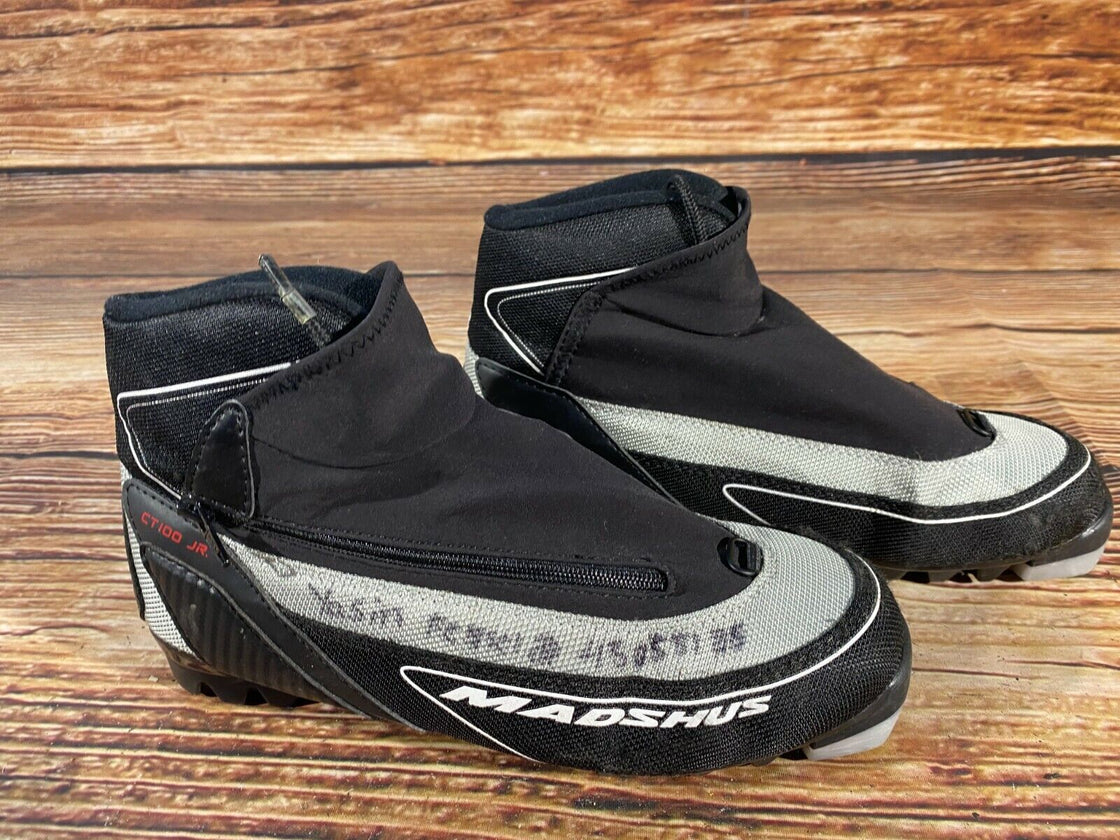 Madshus CT100 JR Nordic Cross Country Ski Boots Size EU37 US5 NNN bindings