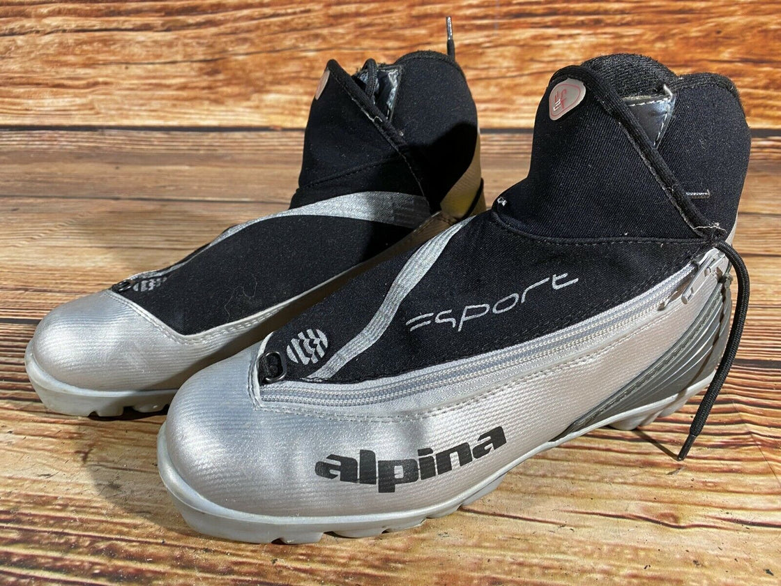 Alpina ST11 JR Nordic Cross Country Ski Boots Size EU40 US7.5 for NNN bindings