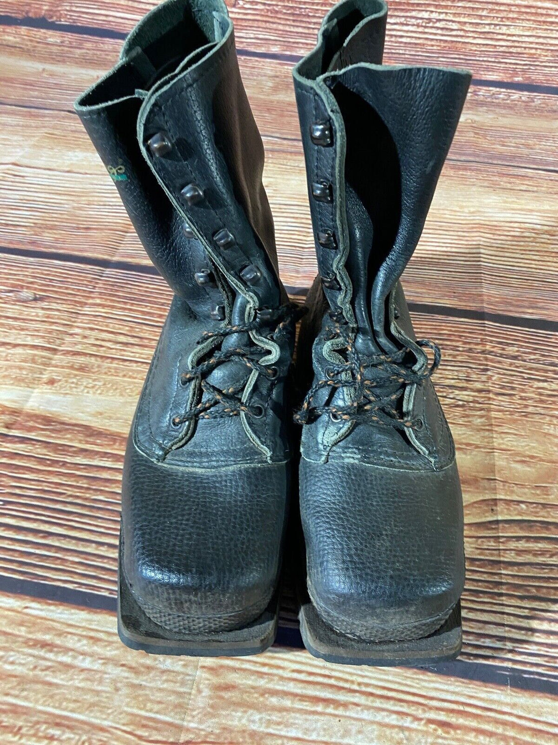 LUNDHAGS Vintage Cross Country Ski Boots Kandahar Cable Bindings EU41 US7.5 KL52