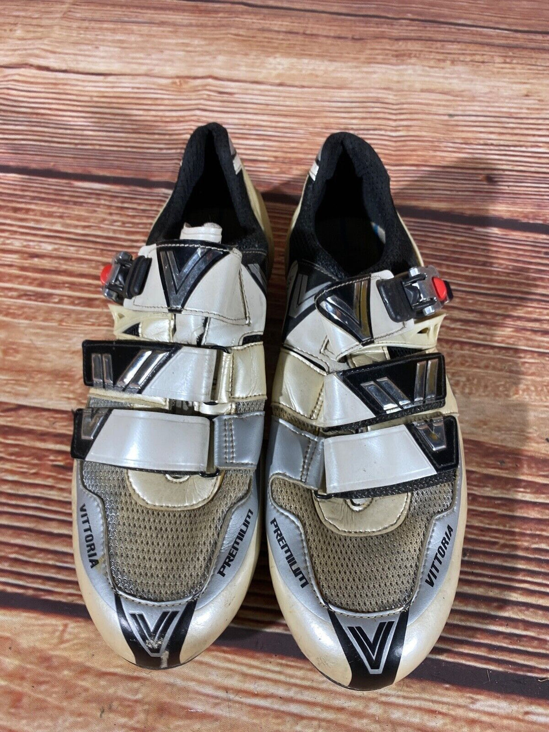 VITTORIA Carbon Premium Road Cycling Shoes Size 3 Bolts EU46 US11 Mondo 285