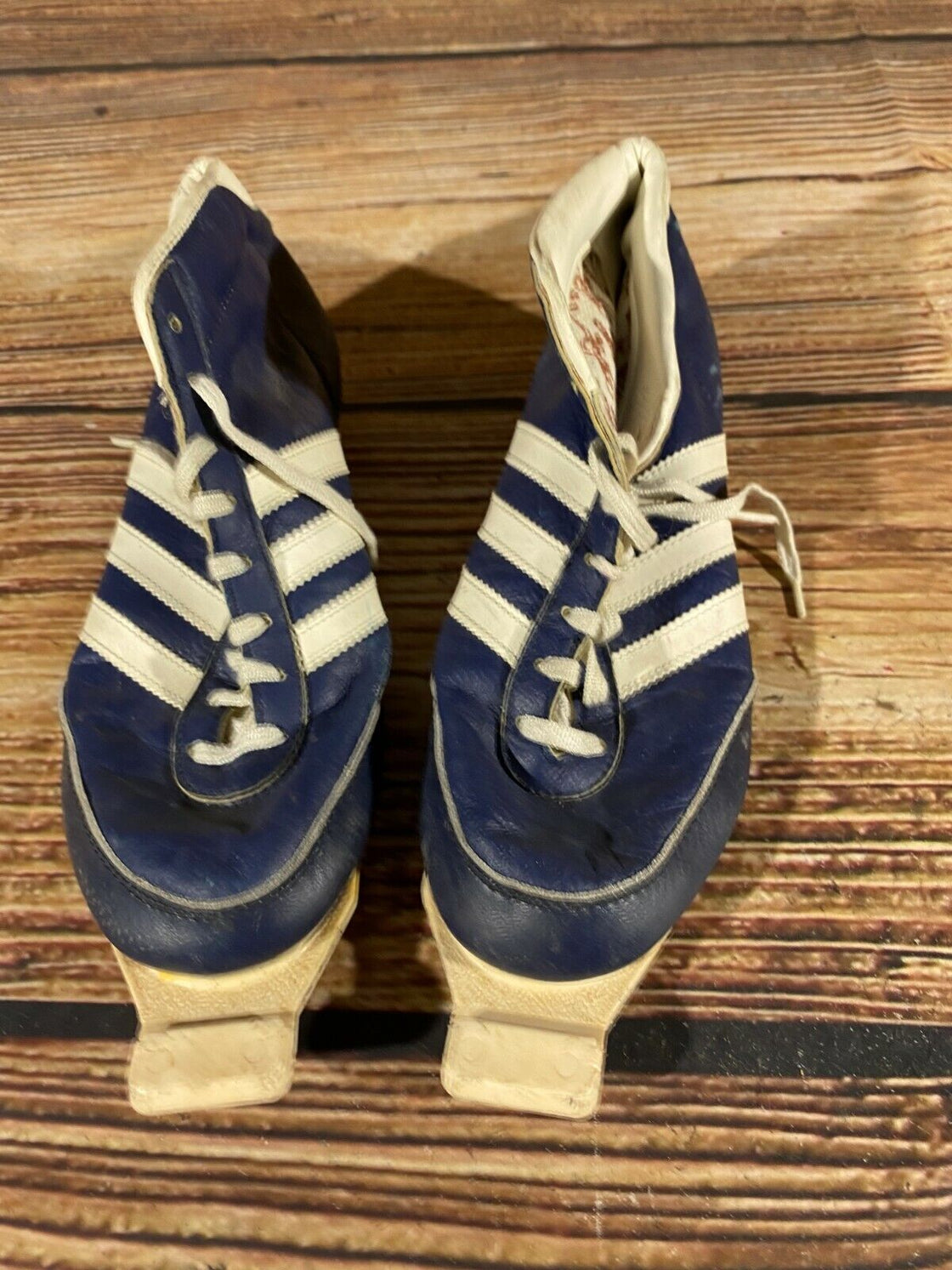 Adidas Vintage Nordic Cross Country Ski Boots Size EU40, US7 Retro Bindings 1255