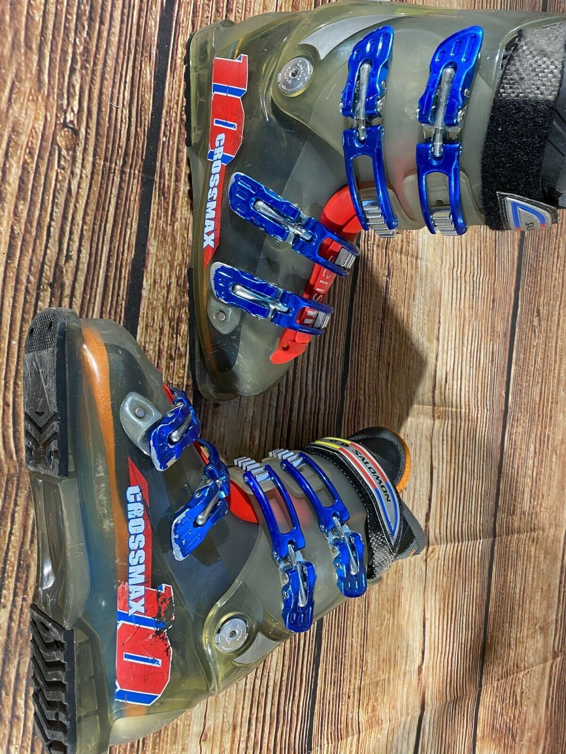 SALOMON CrossMax Alpine Ski Boots US9.5 Mondo 270-275 mm Outer Sole 317 mm DH80