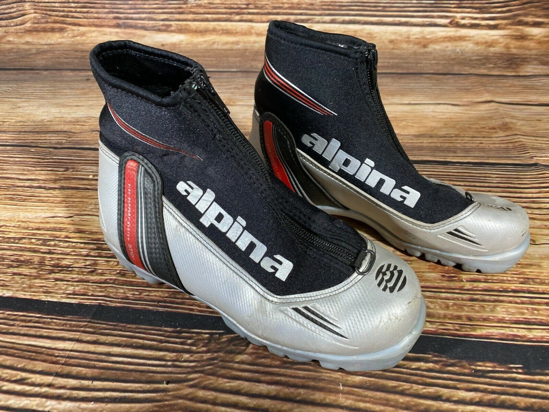 Alpina ST10JR Cross Country Ski Boots Classic Size EU35 US3.5 NNN Rottefella 894