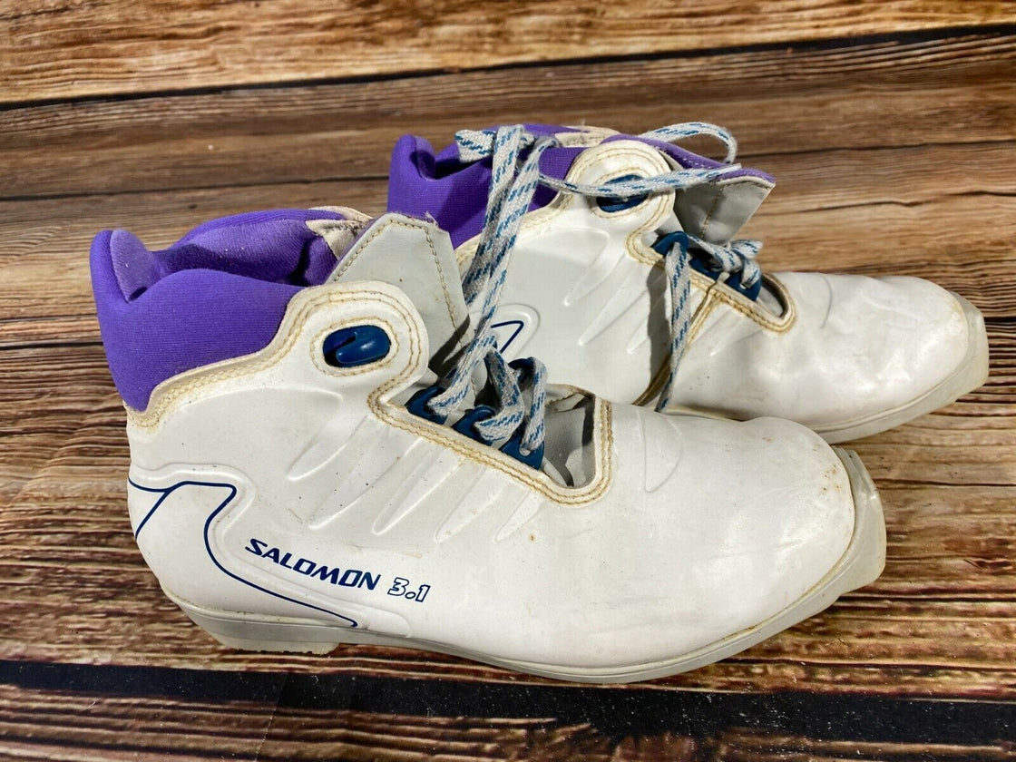 SALOMON 3.1 Nordic Cross Country Ski Boots Size EU39 US7 SNS profil