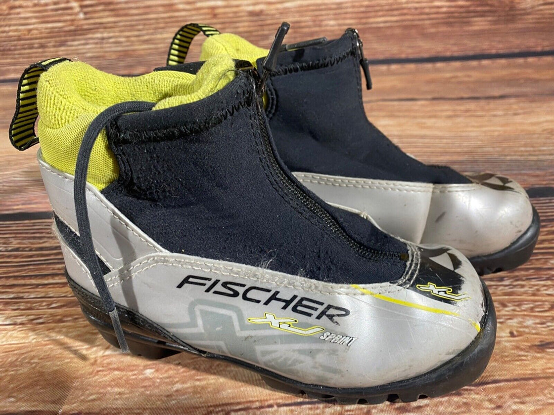 Fischer XJ Kids Sprint Cross Country Classic Ski Boots Size EU30 US12 NNN 472