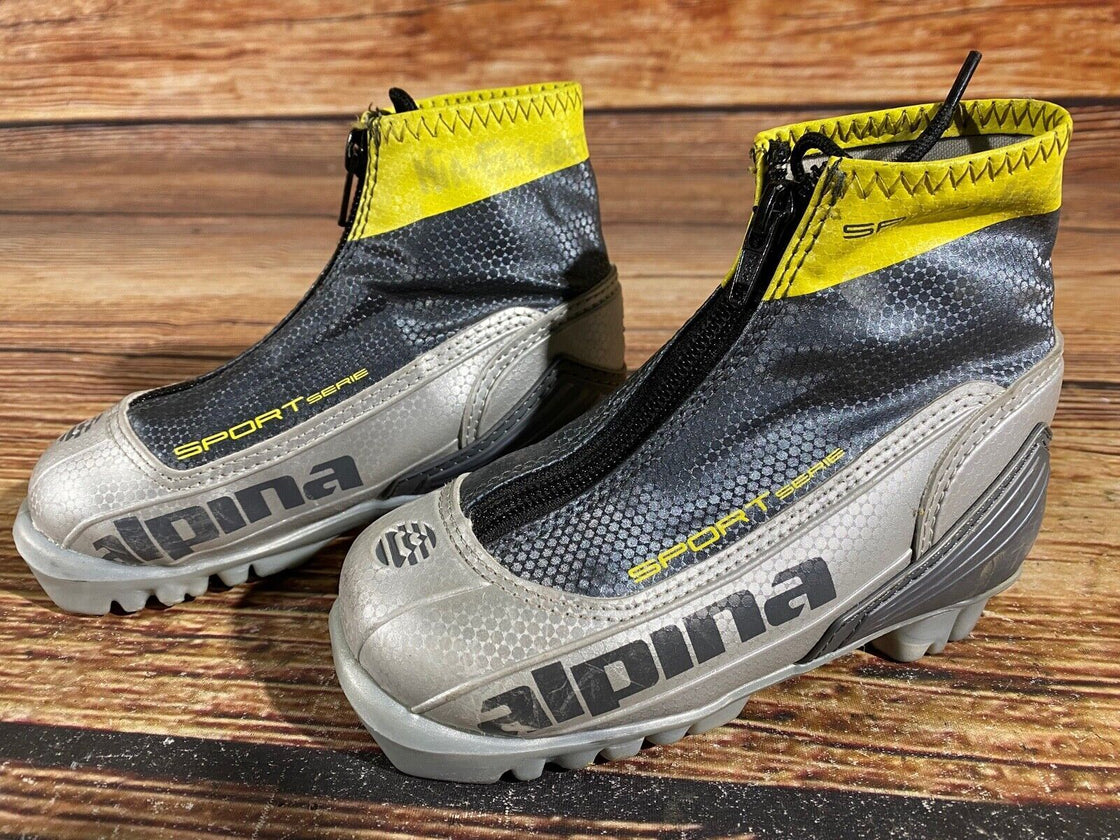 Alpina SR20jr Kids Nordic Cross Country Ski Boots Size EU27 US9.5 NNN A-774