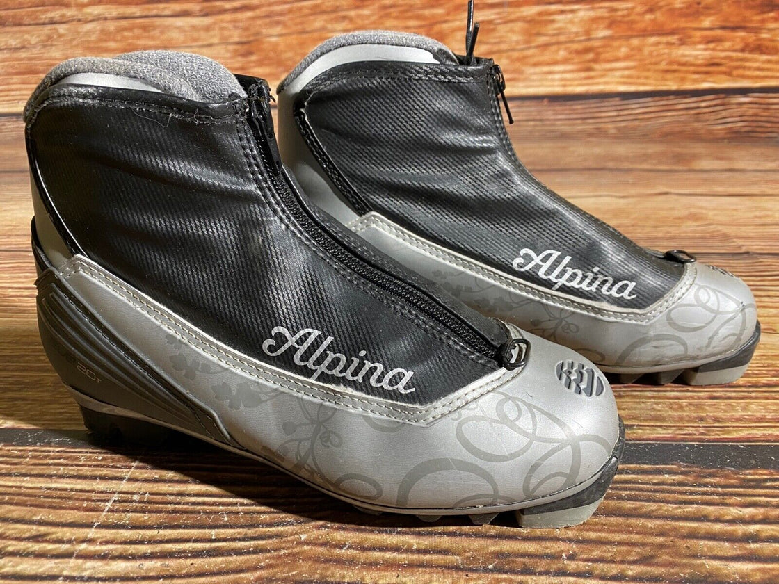 Alpina Eve20T Nordic Cross Country Ski Boots Size EU37 US6 for NNN 954