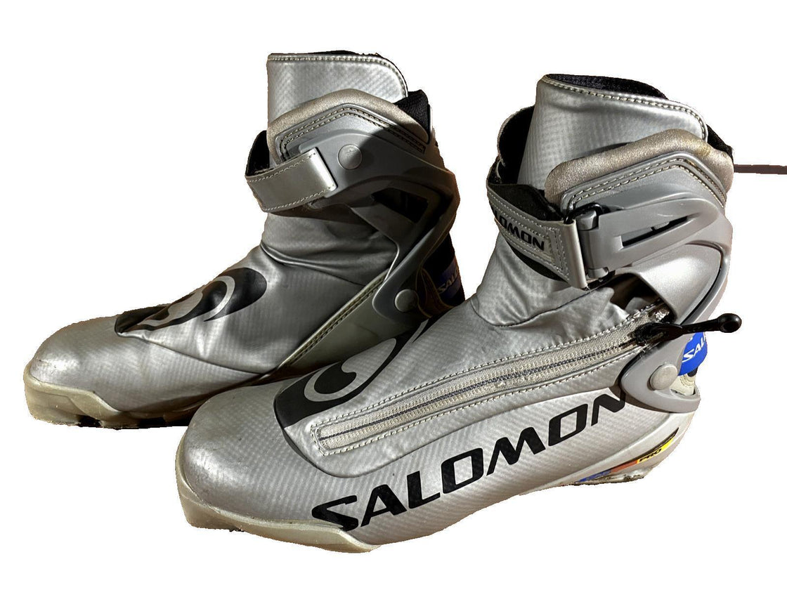SALOMON Skate Carbon Nordic Cross Country Ski Boots Size EU38 2/3 US6 SNS Pilot