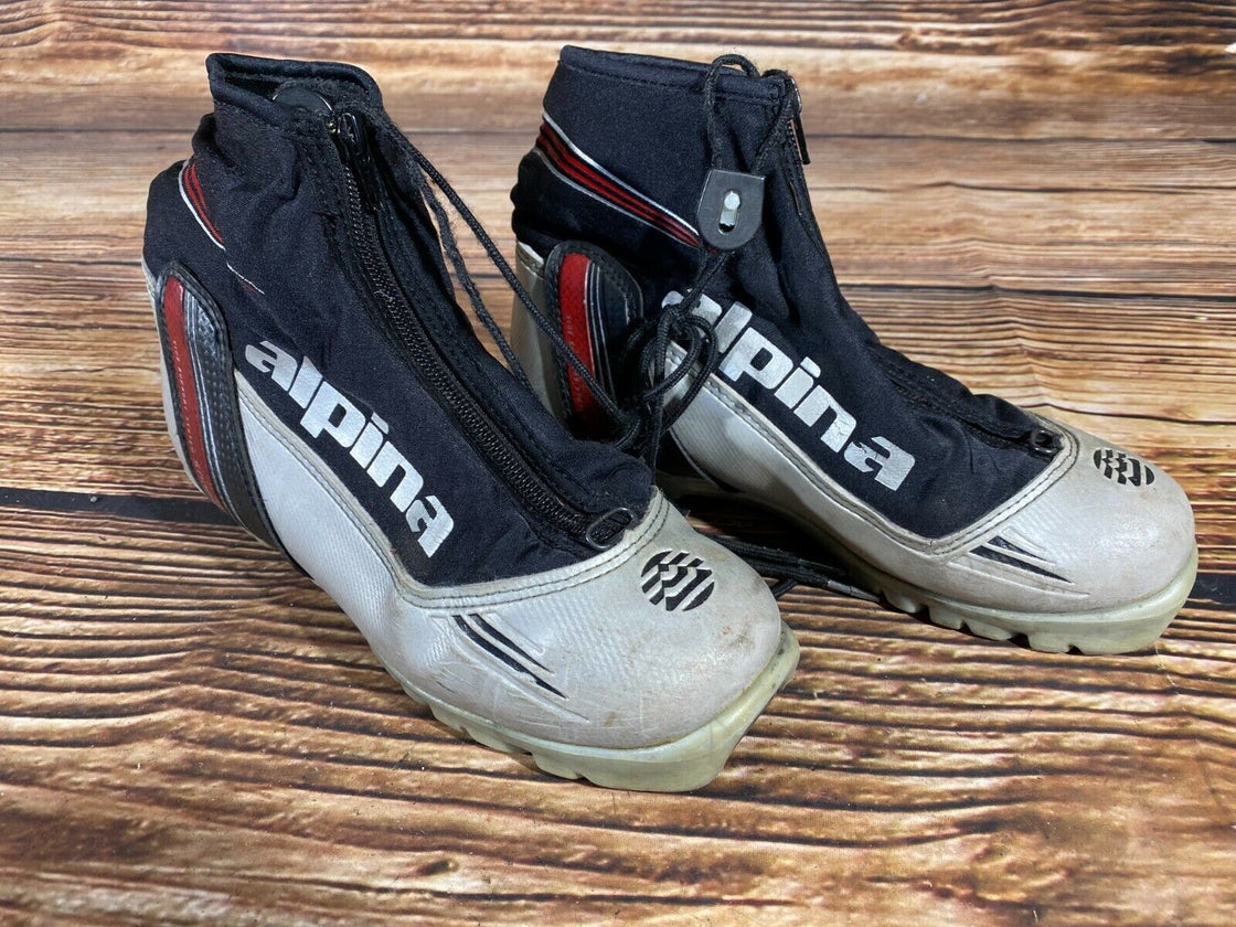Alpina ST10jr Nordic Cross Country Ski Boots Size EU37 US5 for NNN 934