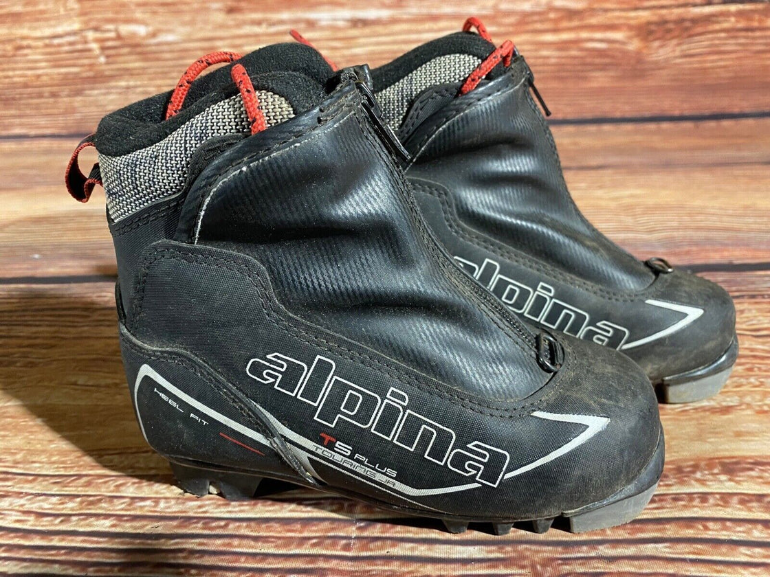 Alpina T5plus Kids Nordic Cross Country Ski Boots Size EU29 US11 NNN A-1255