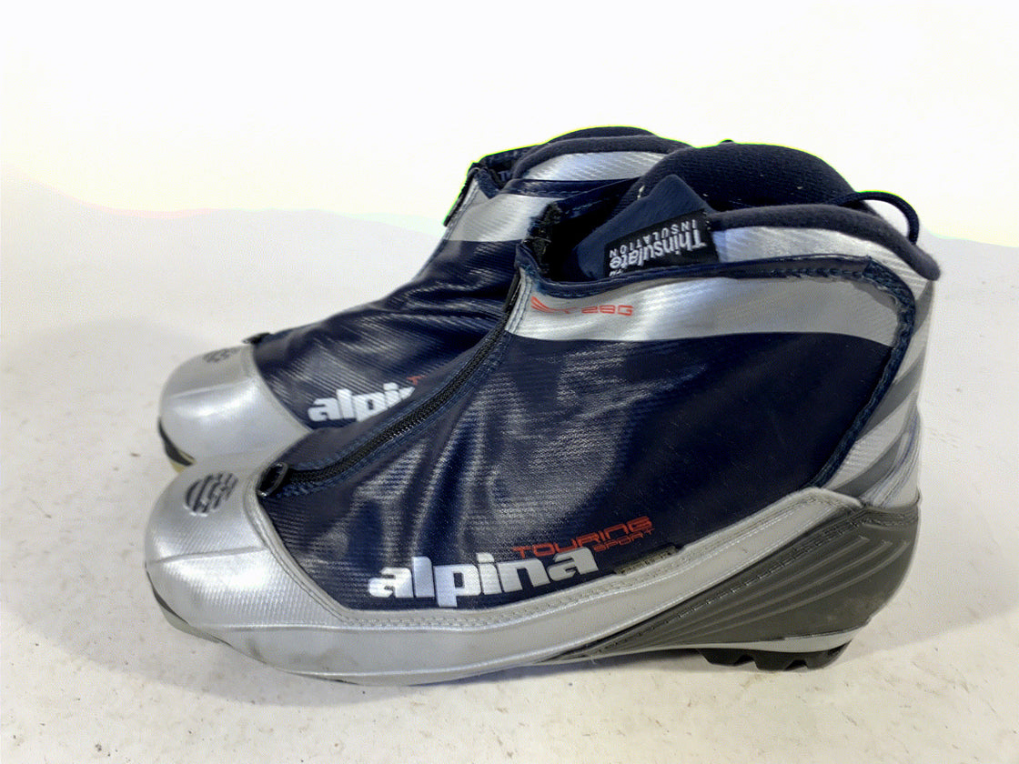 Alpina ST28G Classic Nordic Cross Country Ski Boots Size EU44 US10.5 for NNN 496