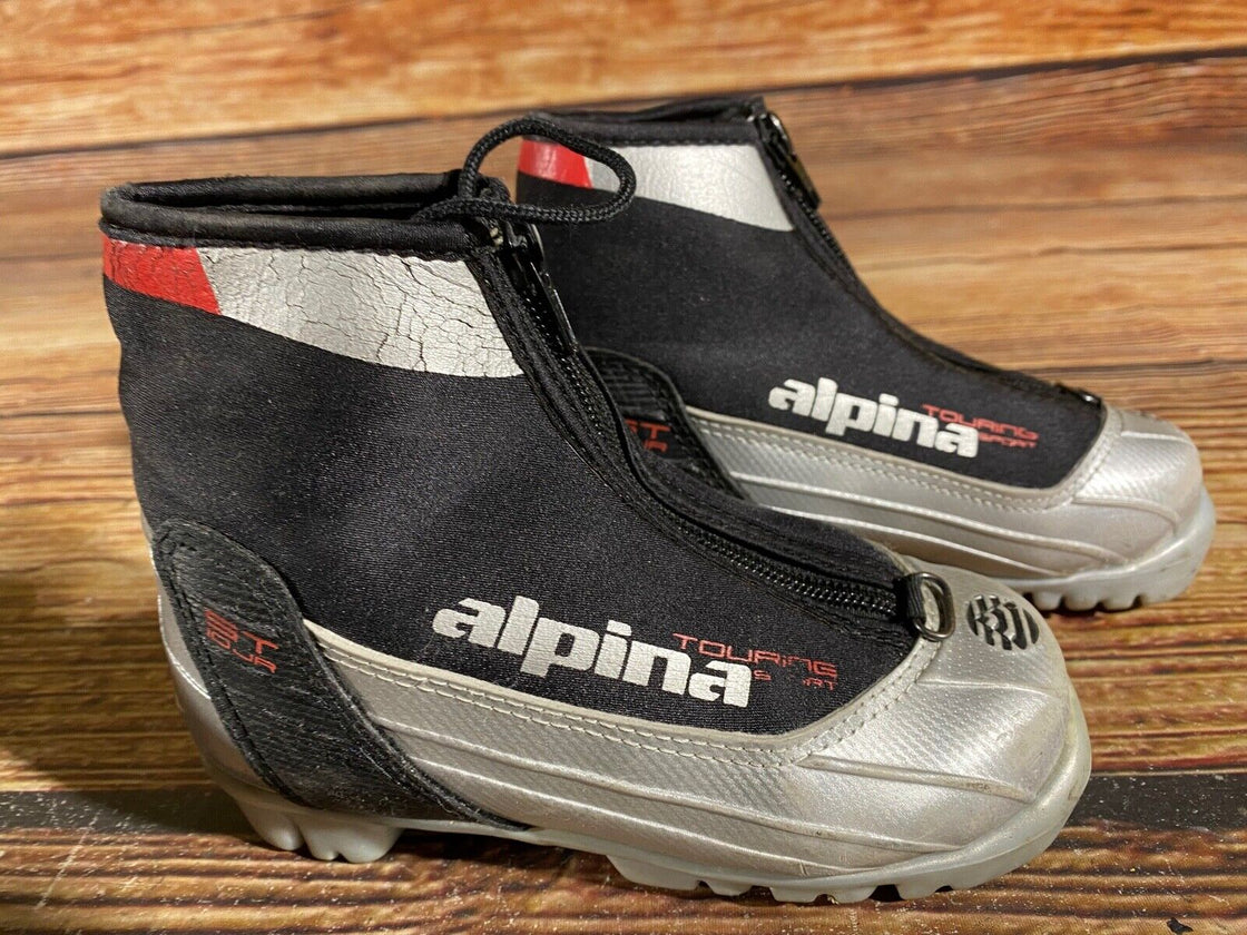 Alpina ST10jr Kids Nordic Cross Country Ski Boots Size EU28 US10.5 NNN A-878