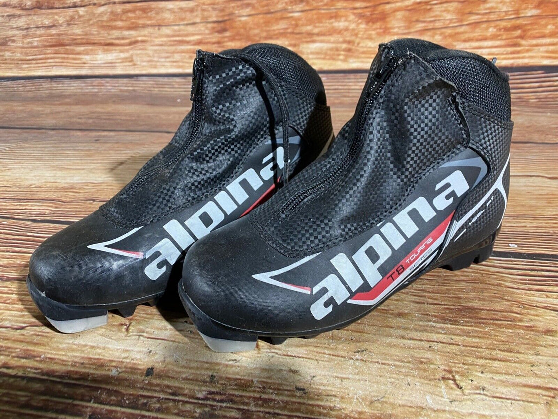 Alpina T8 Nordic Cross Country Ski Boots Kids Size EU36 US4.5 for NNN A-615