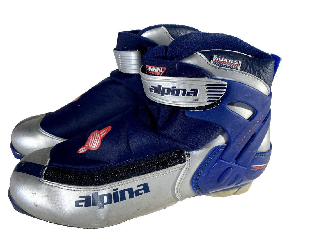 Alpina 438 Classic Nordic Cross Country Ski Boots Size EU43 US9.5 for NNN