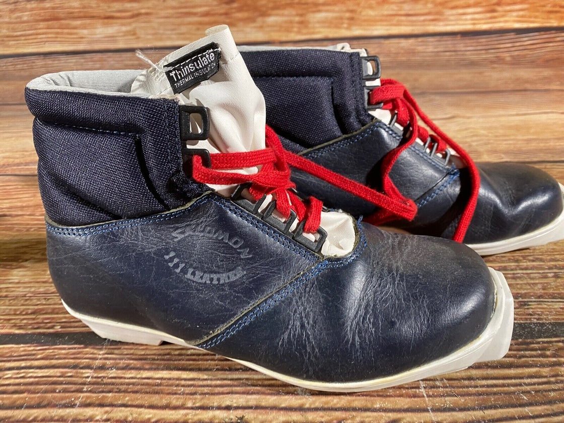 Salomon Leather Nordic Cross Country Ski Boots Size EU37 US5 for SNS Profil