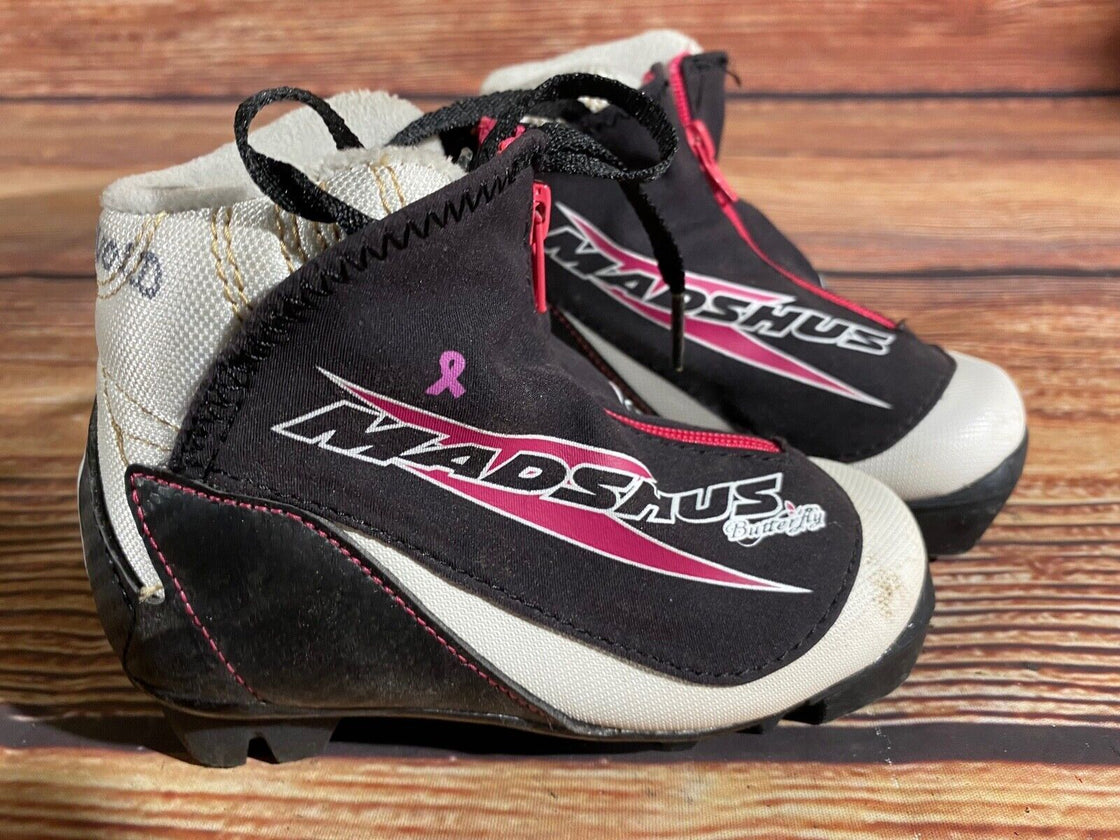 Madshus Burerfly Kids Nordic Cross Country Ski Boots Size EU26 US9 NNN M188