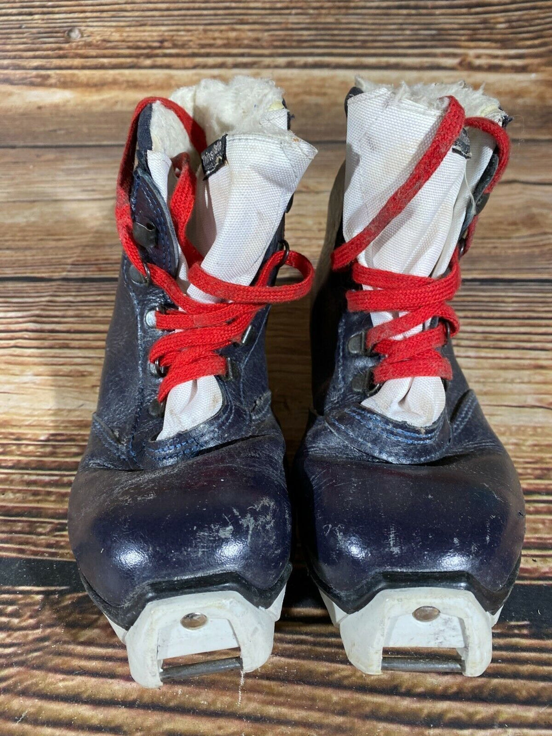 SALOMON Leather Nordic Cross Country Ski Boots Size EU38 US6 SNS profil
