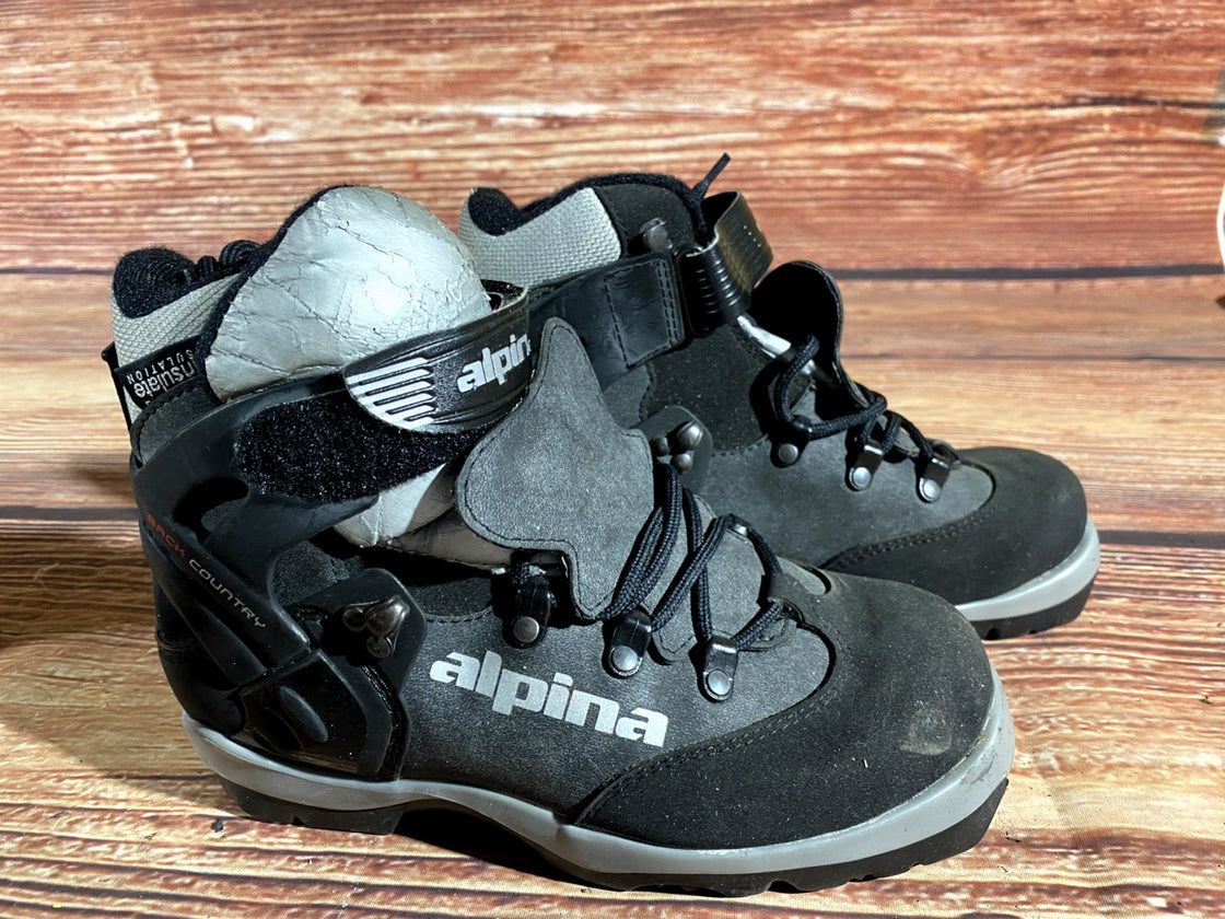 Alpina Back Country Nordic Cross Country Ski Boots Size EU37 US5 NNN-BC