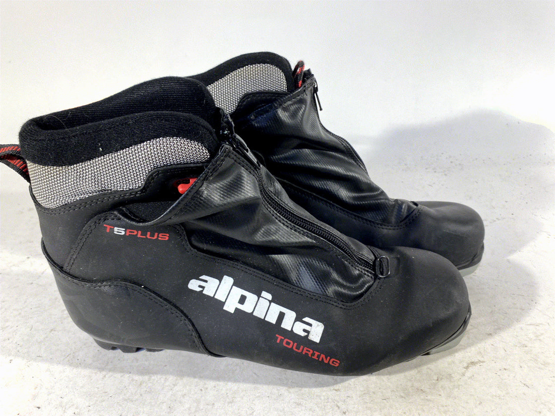 Alpina T5Plus Nordic Cross Country Ski Boots Size EU44 US10.5 for NNN 494