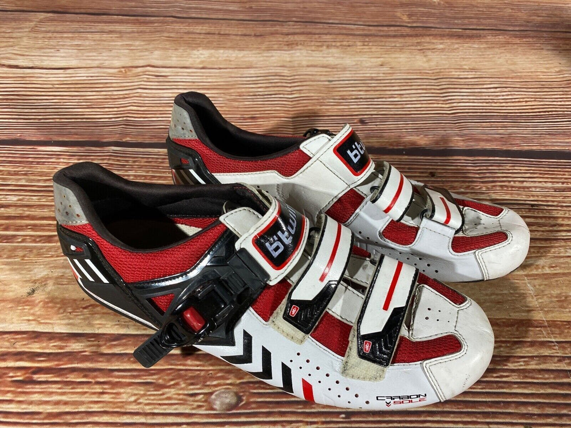 BTWIN Carbon Road Cycling Shoes Size 3 Bolts EU43 US9 Mondo 276