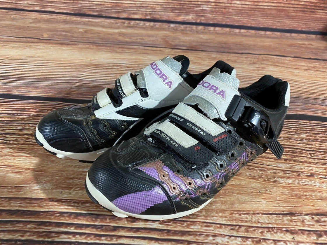 DIADORA MTB Cycling Shoes Mountain Bike 2 Bolts Ladies Size EU38 US7 Mondo 233