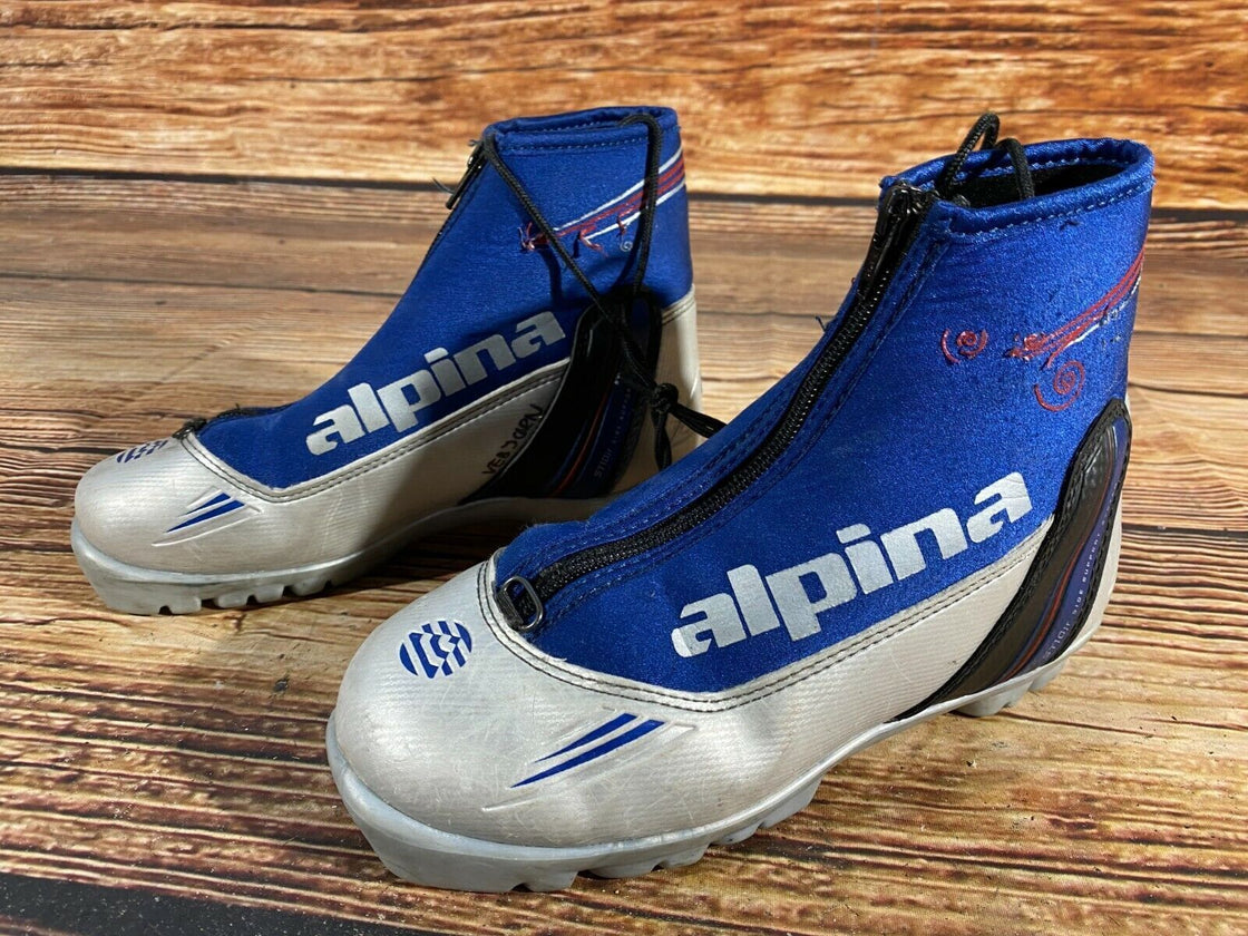 Alpina ST10 JR Nordic Cross Country Ski Boots Size EU35 for NNN bindings 582
