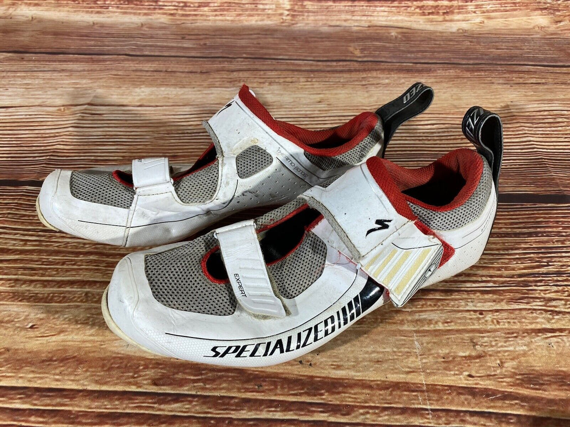 Specialized Expert Carbon Triathlon Cycling Shoes Size EU44 US10.5  Mondo 280
