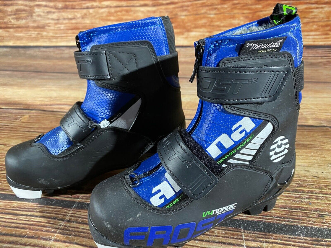 Alpina Frost Kids Nordic Cross Country Ski Boots Size EU29 US11 NNN A-861