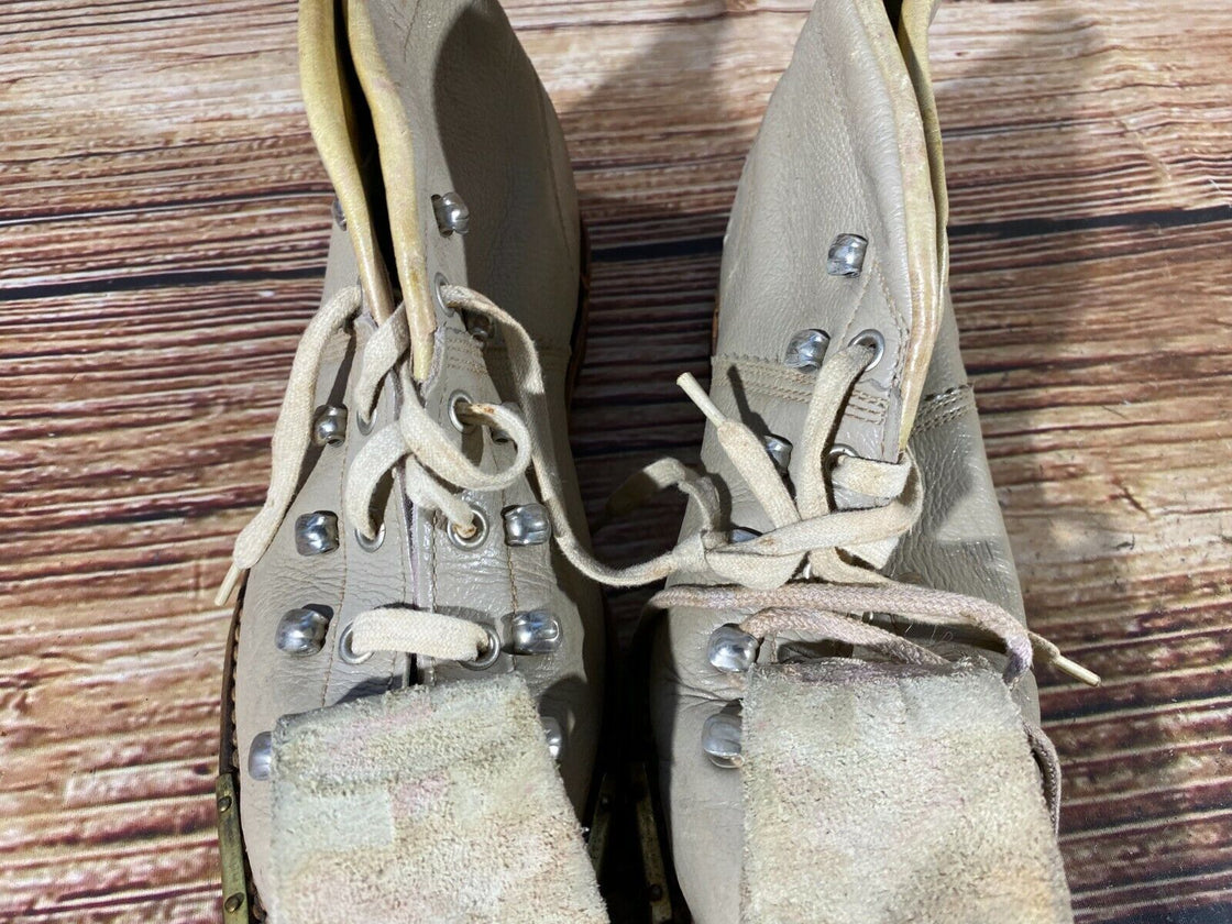 Vintage Cross Country Ski Boots Kandahar, Old Cable Bindings EU39 US6.5